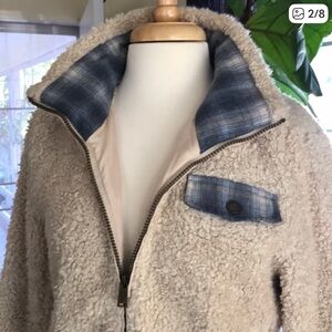 Pendleton Blue Plaid Jacket with Cream Lining